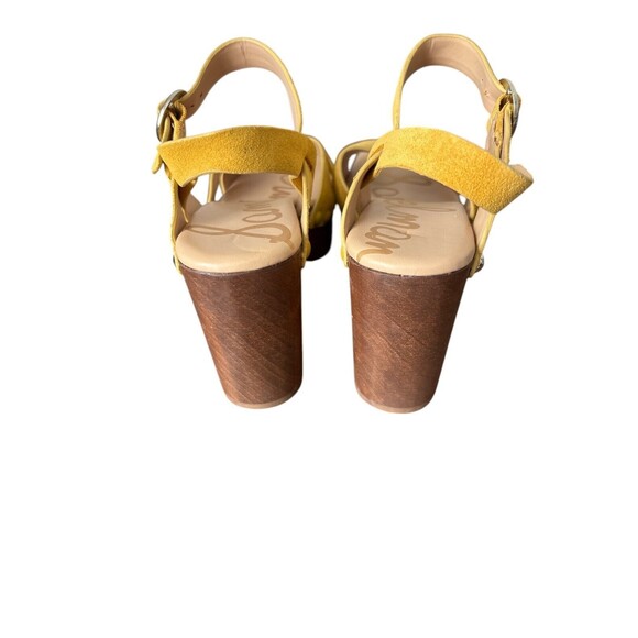 Sam Edelman Josephine Platform Shoe Size 6.5 Mustard Yellow - Picture 3 of 5